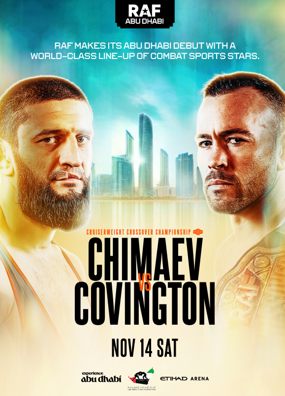 RAF Abu Dhabi Chimaev vs Covington poster, 14 November, Etihad Arena